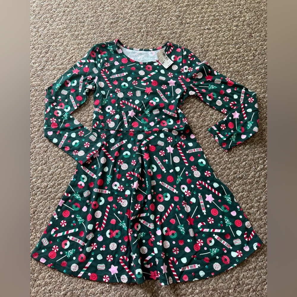 The Children's Place Green Candy Print Dress